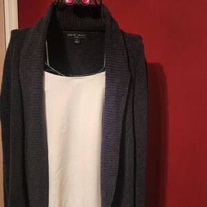 BAREFOOT DREAMS CARDIGAN BAMBOO CHIC LITE / NAVY BLUE / M